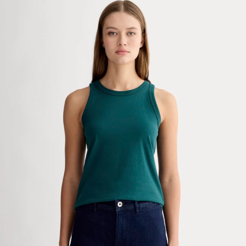 Everlane XL Tank in essential cotton in dark sea